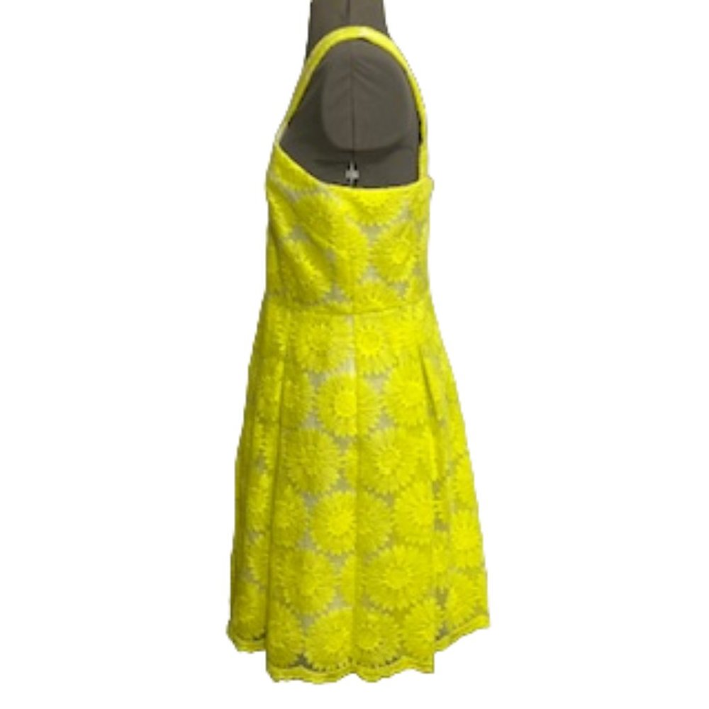 CREMIEUX 'Natalie' Daisy Yellow Halter Dress Size 4 NWT - Picture 2 of 16
